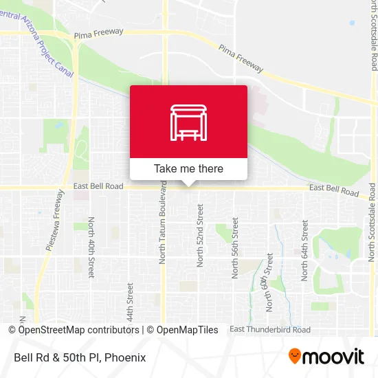 Bell Rd & 50th Pl map