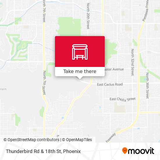 Thunderbird Rd & 18th St map