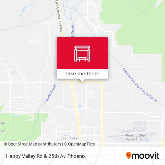 Happy Valley Rd & 25th Av map