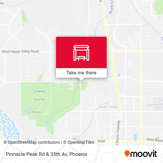 Pinnacle Peak Rd & 35th Av map