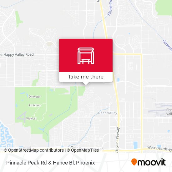 Mapa de Pinnacle Peak Rd & Hance Bl