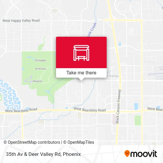 35th Av & Deer Valley Rd map