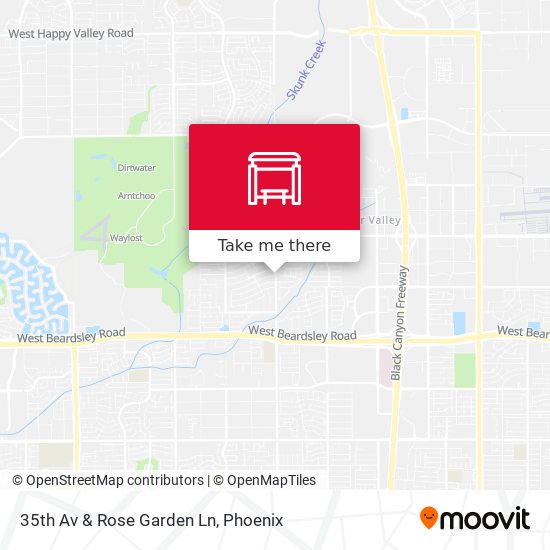 35th Av & Rose Garden Ln map
