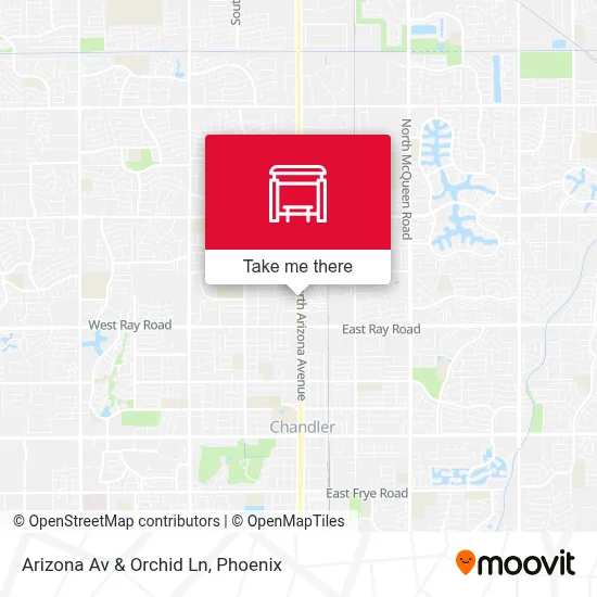 Arizona Av & Orchid Ln map
