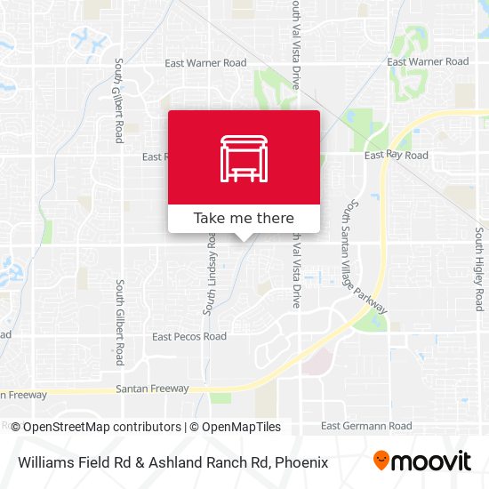 Mapa de Williams Field Rd & Ashland Ranch Rd