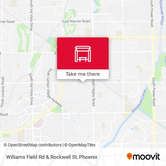 Williams Field Rd & Rockwell St map