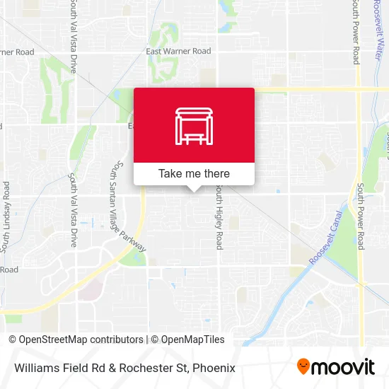 Williams Field Rd & Rochester St map