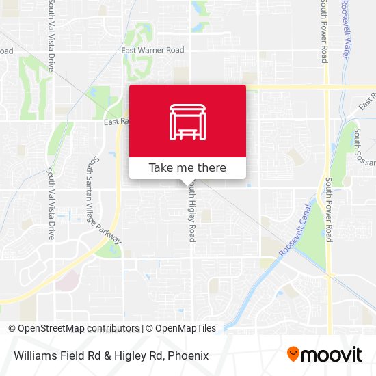 Mapa de Williams Field Rd & Higley Rd
