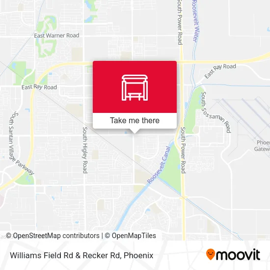 Mapa de Williams Field Rd & Recker Rd