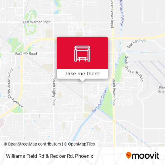 Mapa de Williams Field Rd & Recker Rd