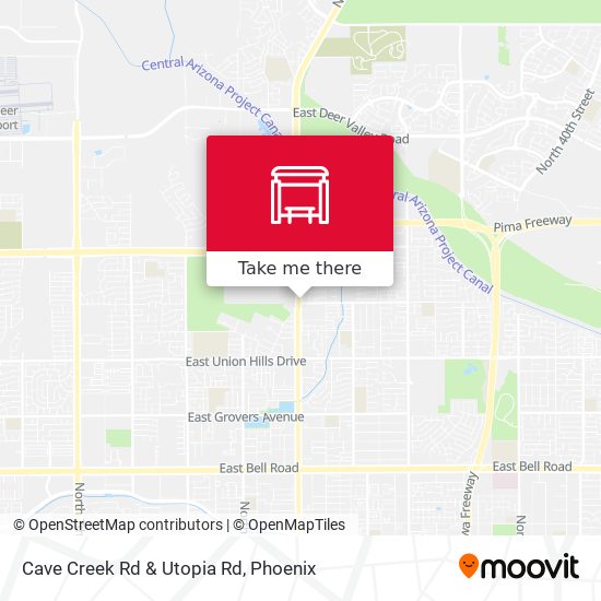 Cave Creek Rd & Utopia Rd map