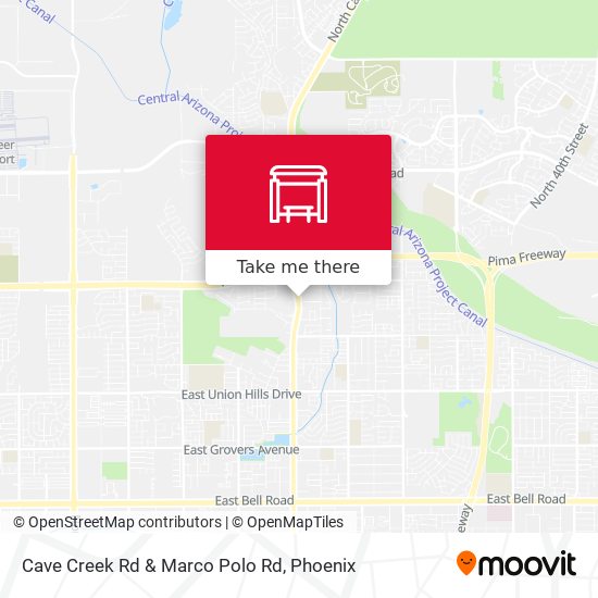Cave Creek Rd & Marco Polo Rd map