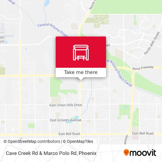 Cave Creek Rd & Marco Polo Rd map