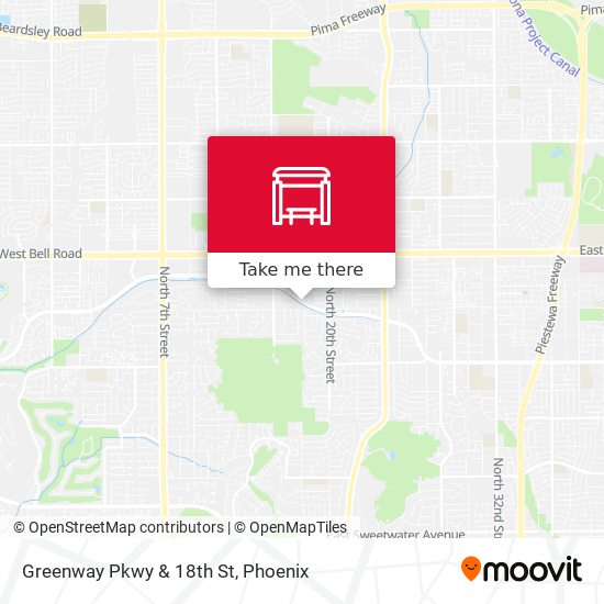Mapa de Greenway Pkwy & 18th St
