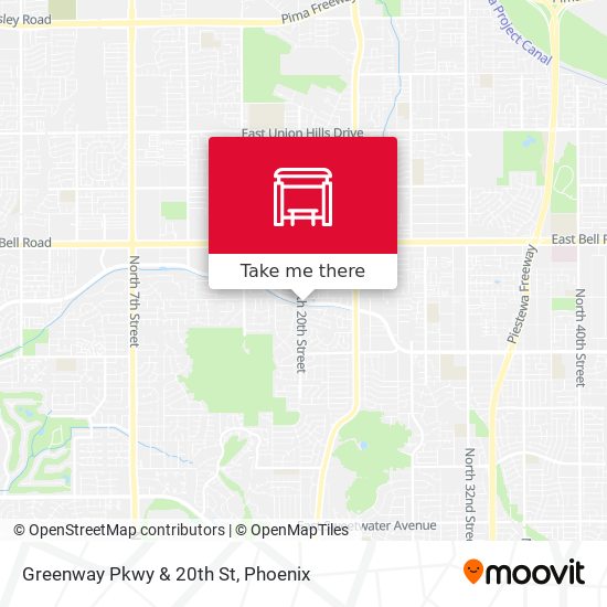 Greenway Pkwy & 20th St map