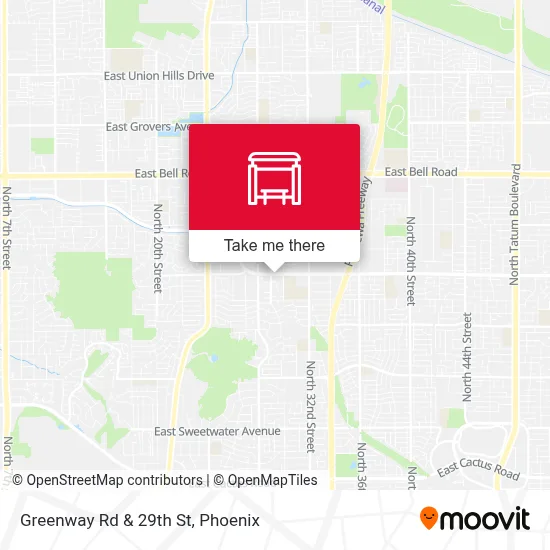 Greenway Rd & 29th St map