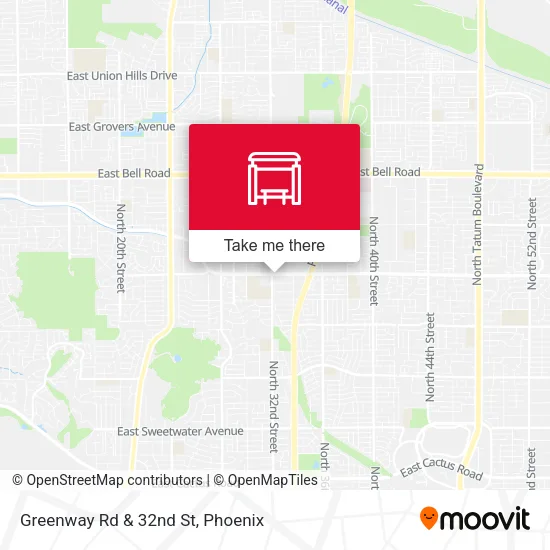 Greenway Rd & 32nd St map