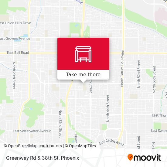 Mapa de Greenway Rd & 38th St