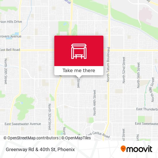 Greenway Rd & 40th St map