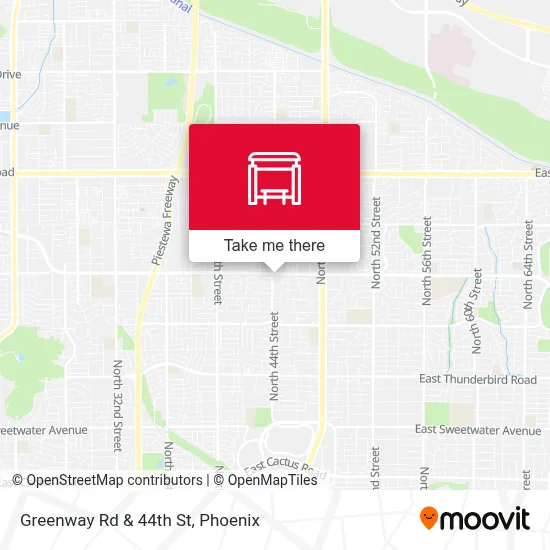 Greenway Rd & 44th St map