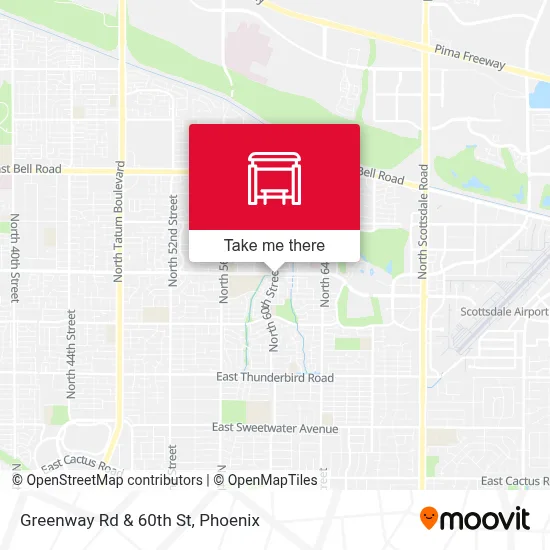 Greenway Rd & 60th St map