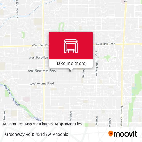 Mapa de Greenway Rd & 43rd Av