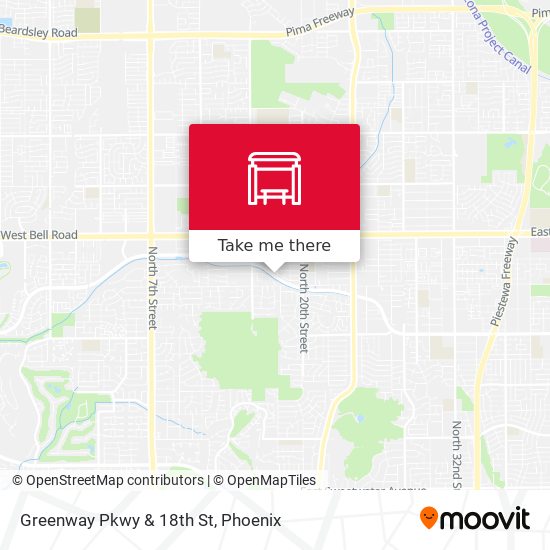 Mapa de Greenway Pkwy & 18th St