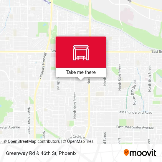 Greenway Rd & 46th St map