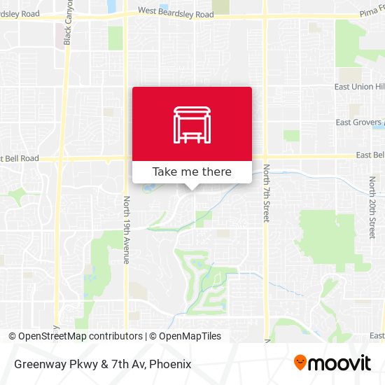 Mapa de Greenway Pkwy & 7th Av
