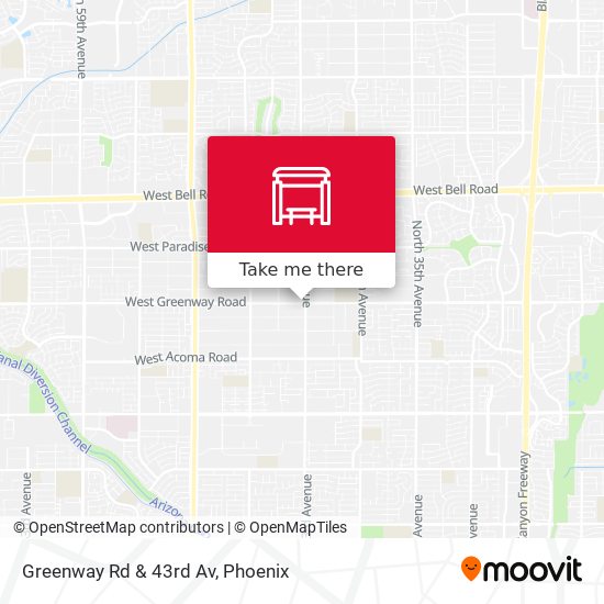 Mapa de Greenway Rd & 43rd Av