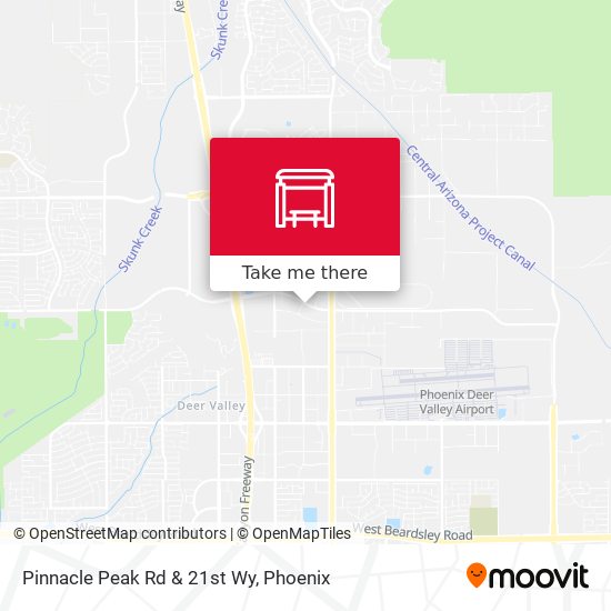 Pinnacle Peak Rd & 21st Wy map