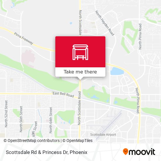 Scottsdale Rd & Princess Dr map
