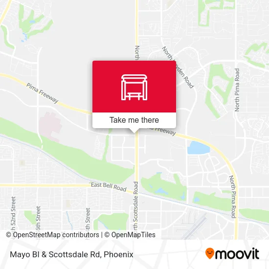Mapa de Mayo Bl & Scottsdale Rd