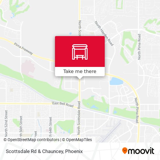 Scottsdale Rd & Chauncey map