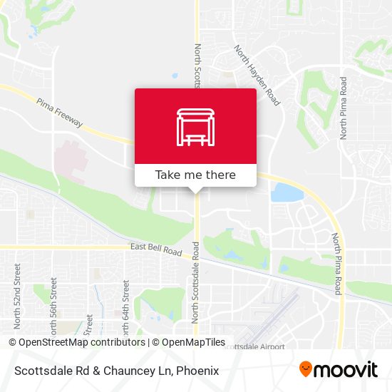 Mapa de Scottsdale Rd & Chauncey Ln