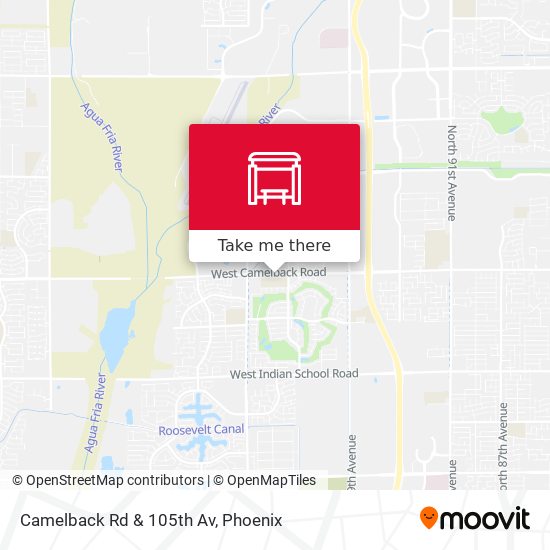 Mapa de Camelback Rd & 105th Av