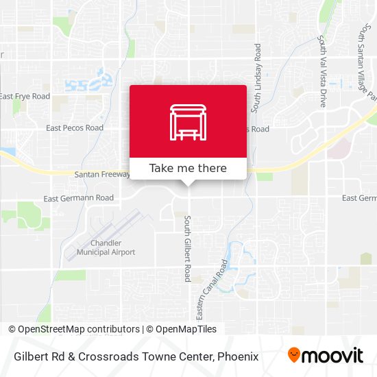 Gilbert Rd & Crossroads Towne Center map