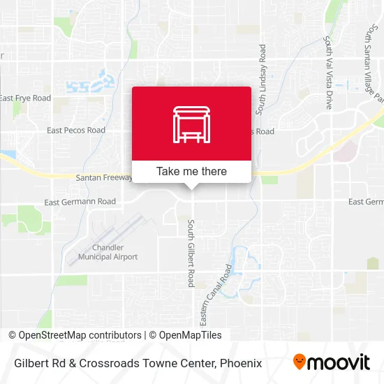 Gilbert Rd & Crossroads Towne Center map