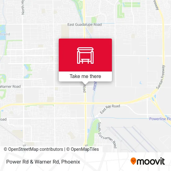 Mapa de Power Rd & Warner Rd