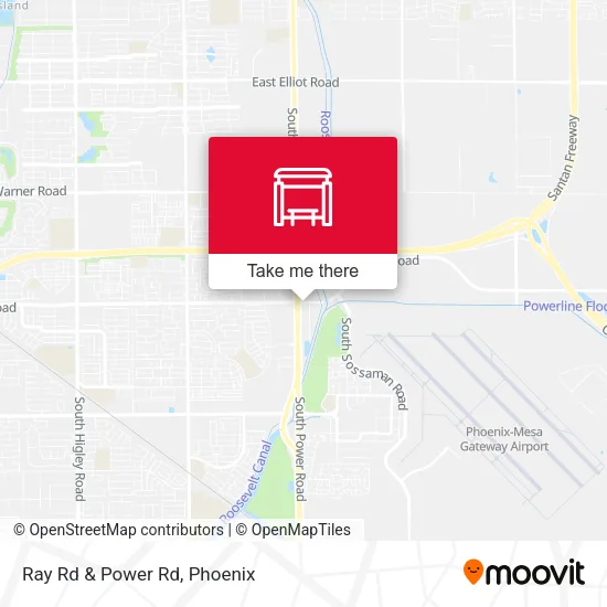 Mapa de Ray Rd & Power Rd