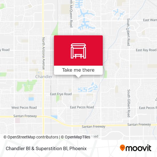 Mapa de Chandler Bl & Superstition Bl