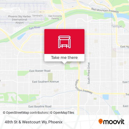 48th St & Westcourt Wy map