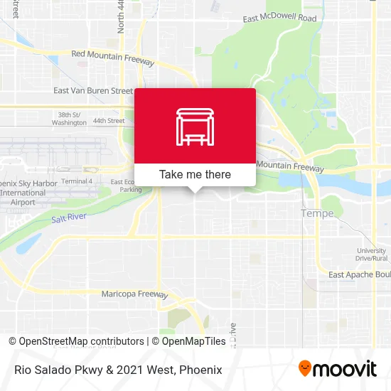Rio Salado Pkwy & 2021 West map