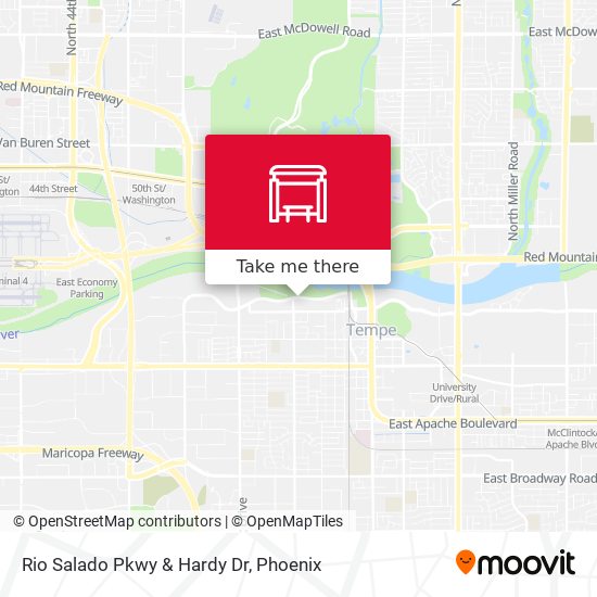 Mapa de Rio Salado Pkwy & Hardy Dr