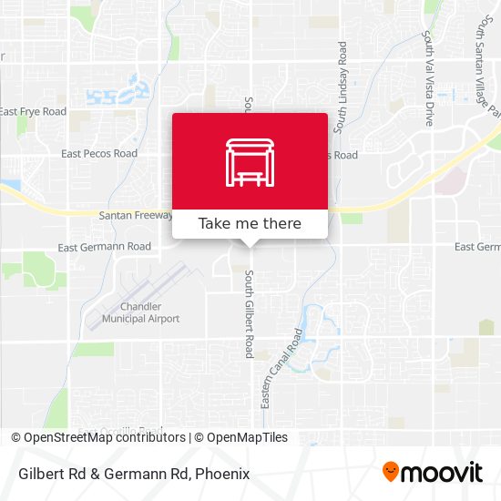 Gilbert Rd & Germann Rd map
