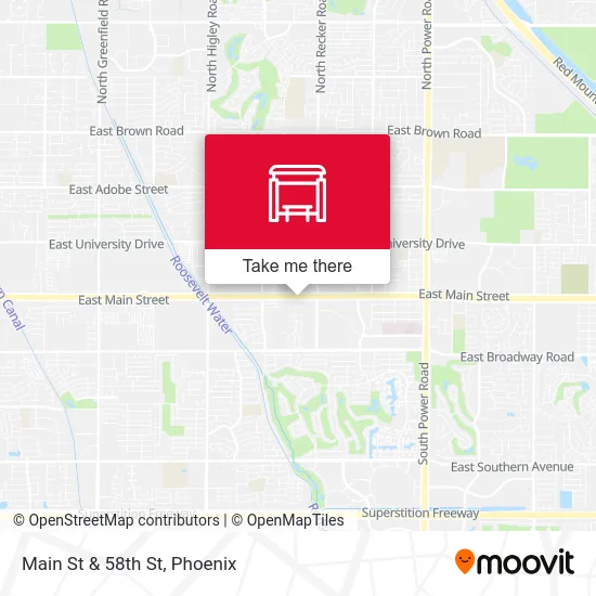 Main St & 58th St map