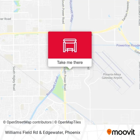 Williams Field Rd & Edgewater map