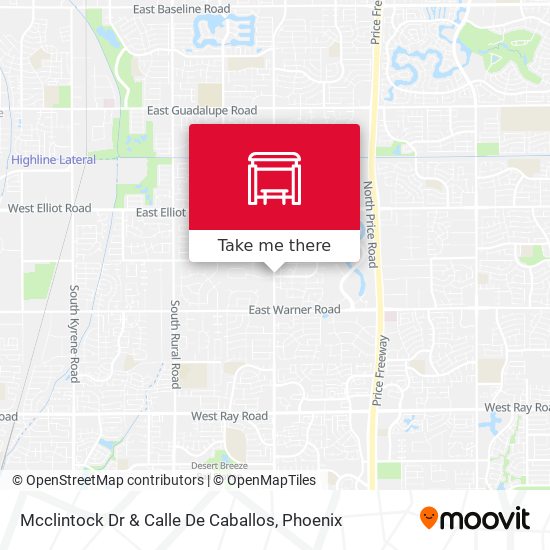 Mcclintock Dr & Calle De Caballos map