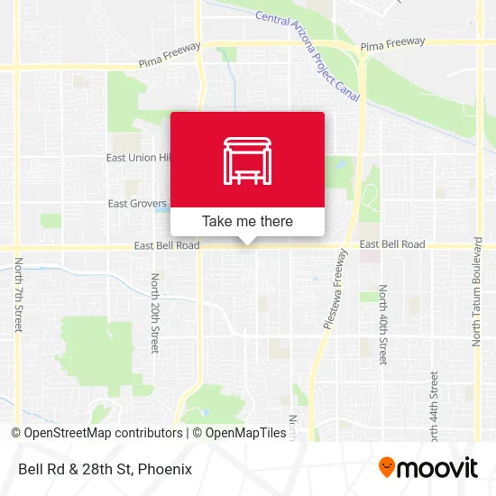 Bell Rd & 28th St map