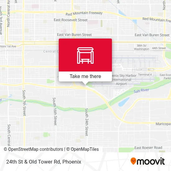 24th St & Old Tower Rd map